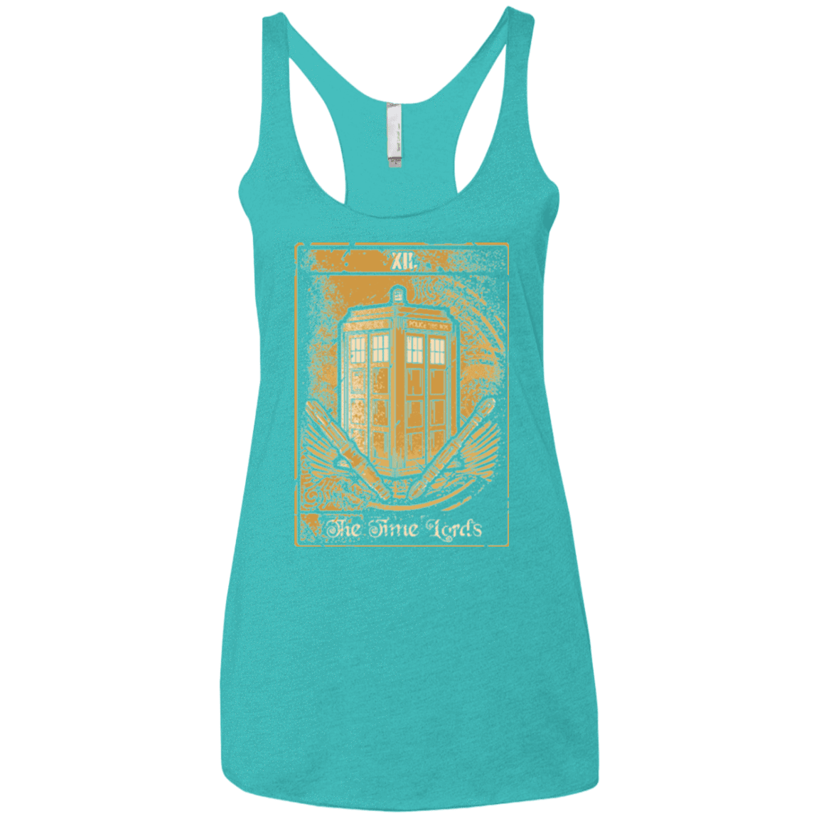 T-Shirts Tahiti Blue / X-Small THE TIMELORDS Women's Triblend Racerback Tank
