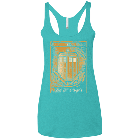 T-Shirts Tahiti Blue / X-Small THE TIMELORDS Women's Triblend Racerback Tank