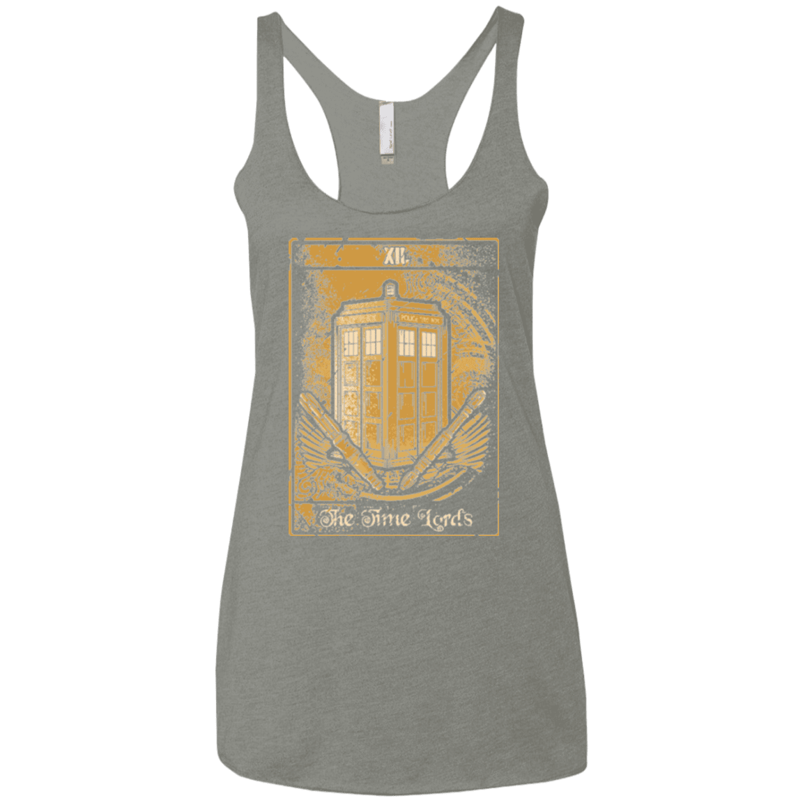 T-Shirts Venetian Grey / X-Small THE TIMELORDS Women's Triblend Racerback Tank