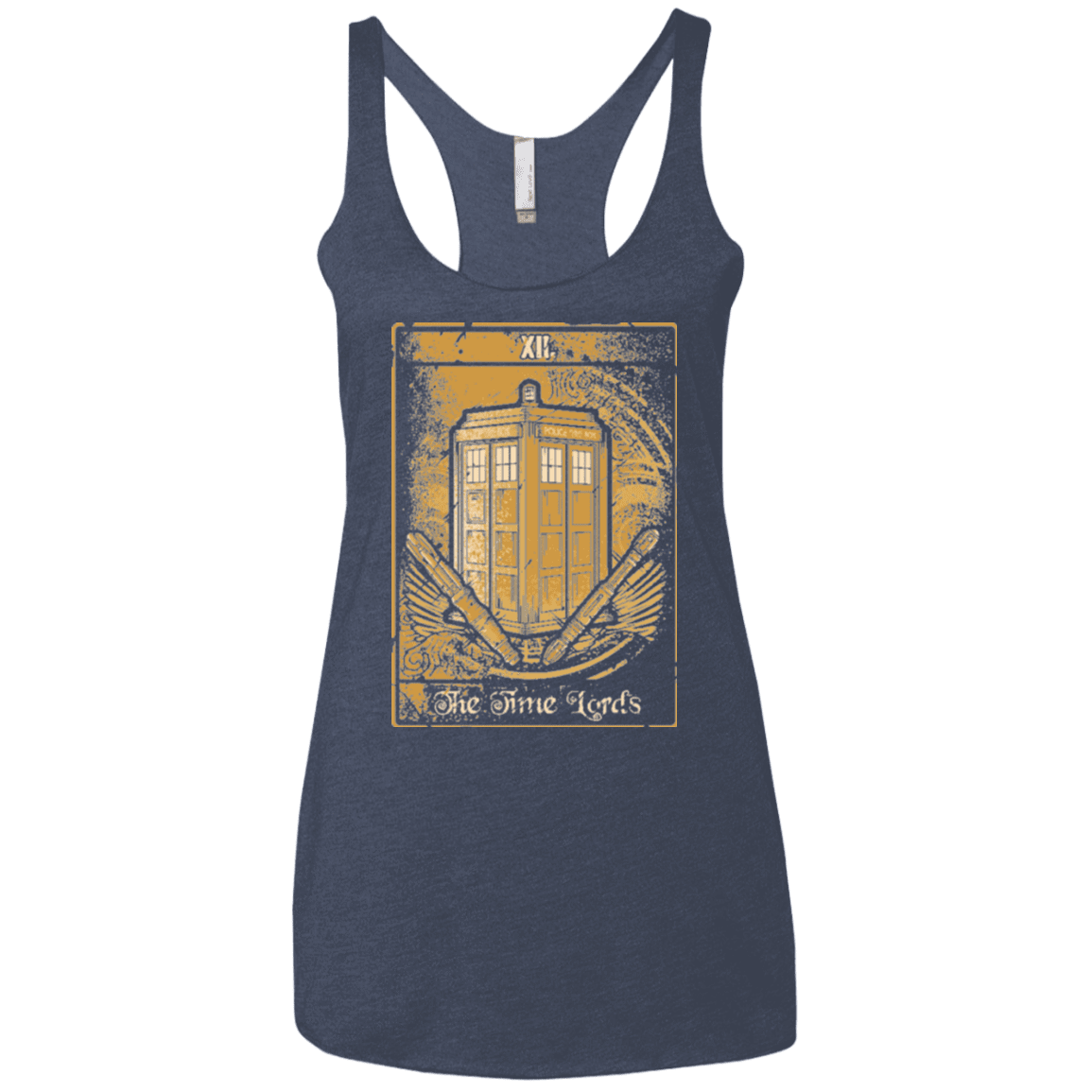 T-Shirts Vintage Navy / X-Small THE TIMELORDS Women's Triblend Racerback Tank