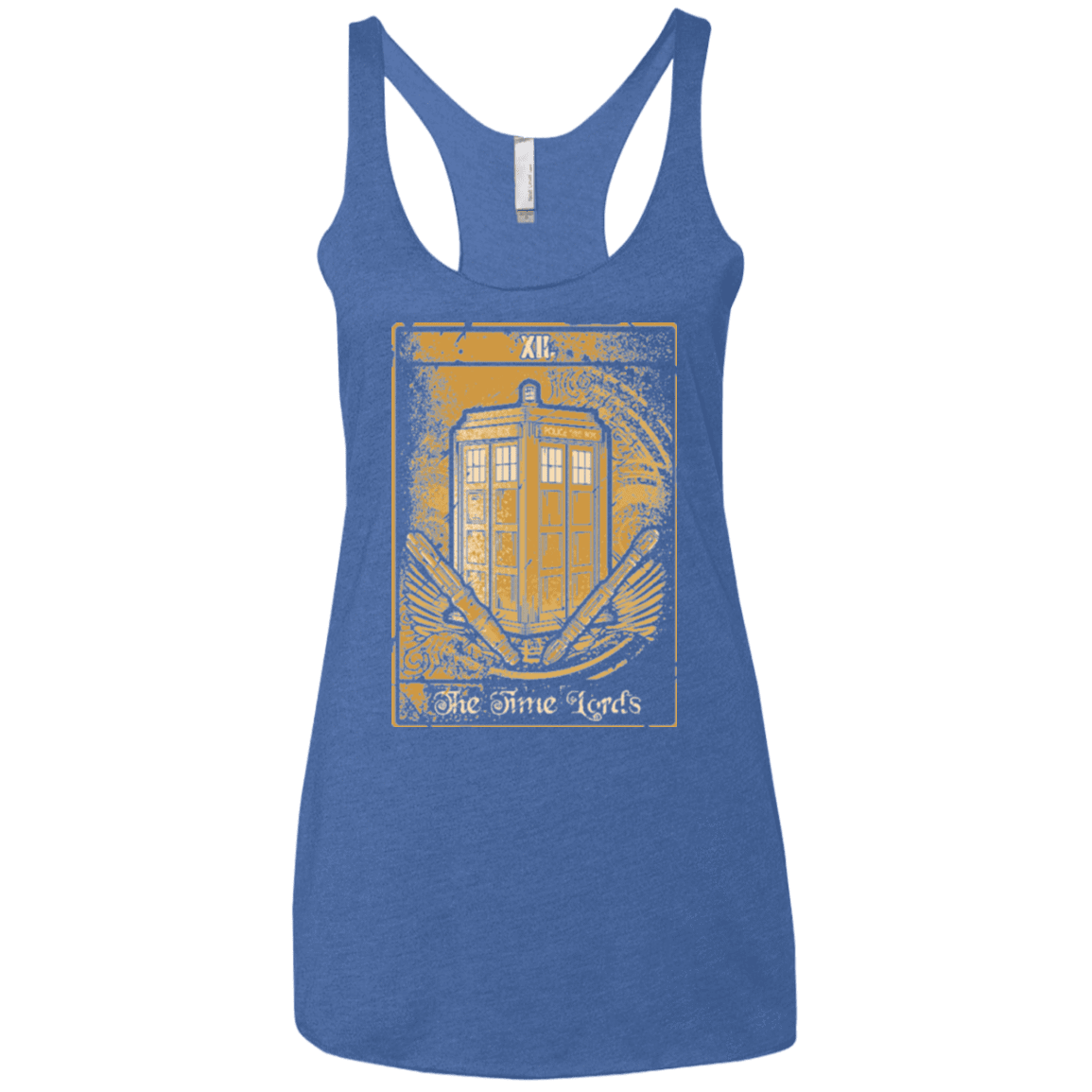 T-Shirts Vintage Royal / X-Small THE TIMELORDS Women's Triblend Racerback Tank