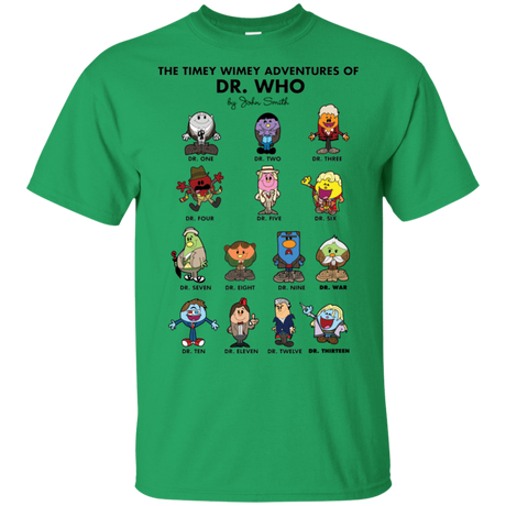 T-Shirts Irish Green / S The Timey Wimey Adventures of the Doctor T-Shirt