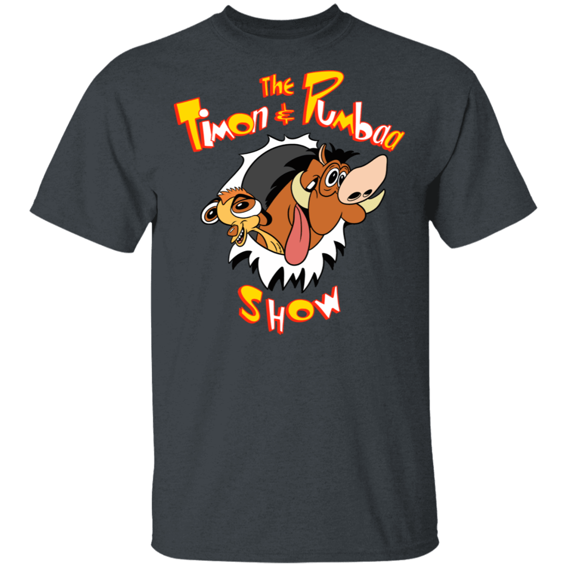 T-Shirts Dark Heather / S The Timon And Pumbaa Show T-Shirt