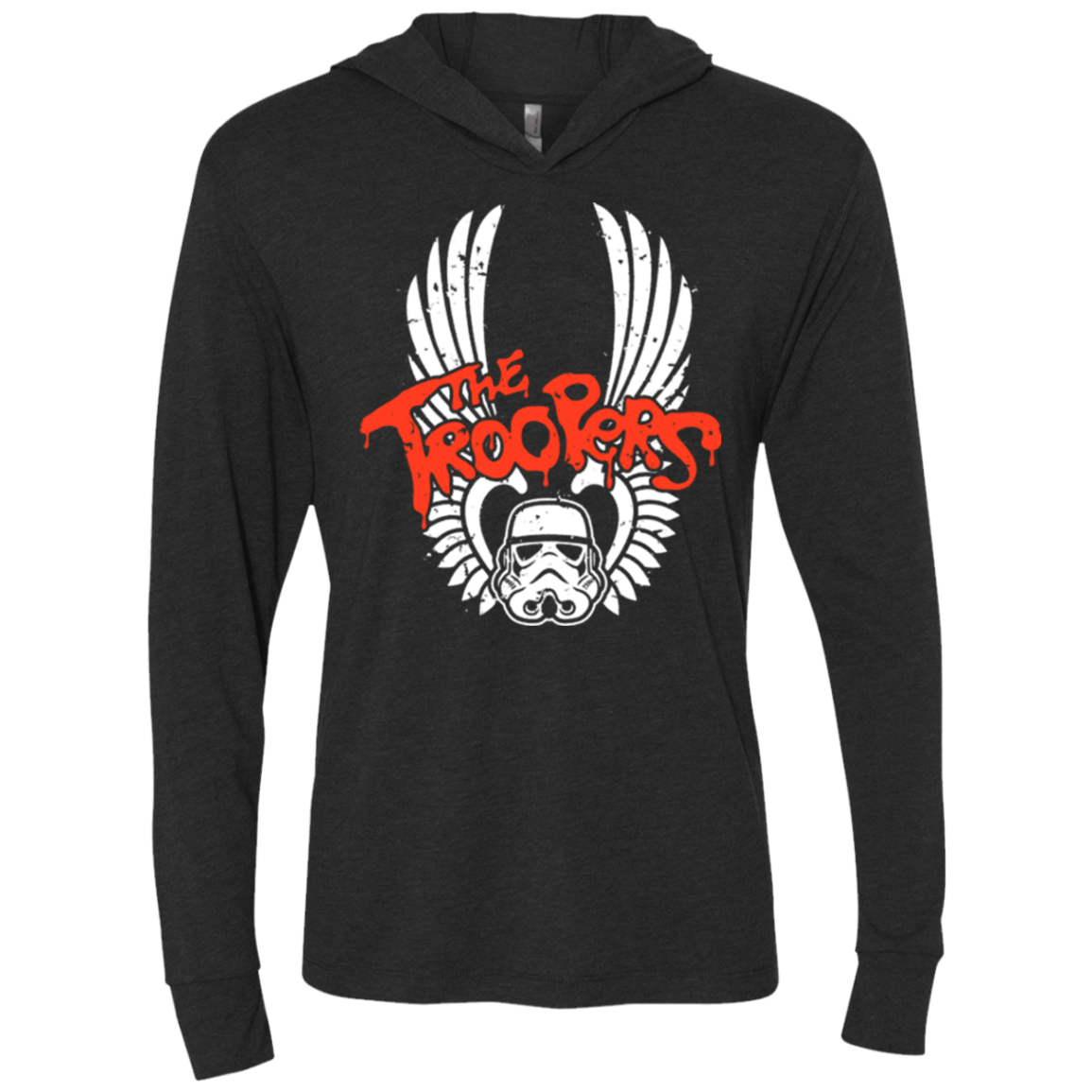 T-Shirts Vintage Black / X-Small THE TROOPERS Triblend Long Sleeve Hoodie Tee