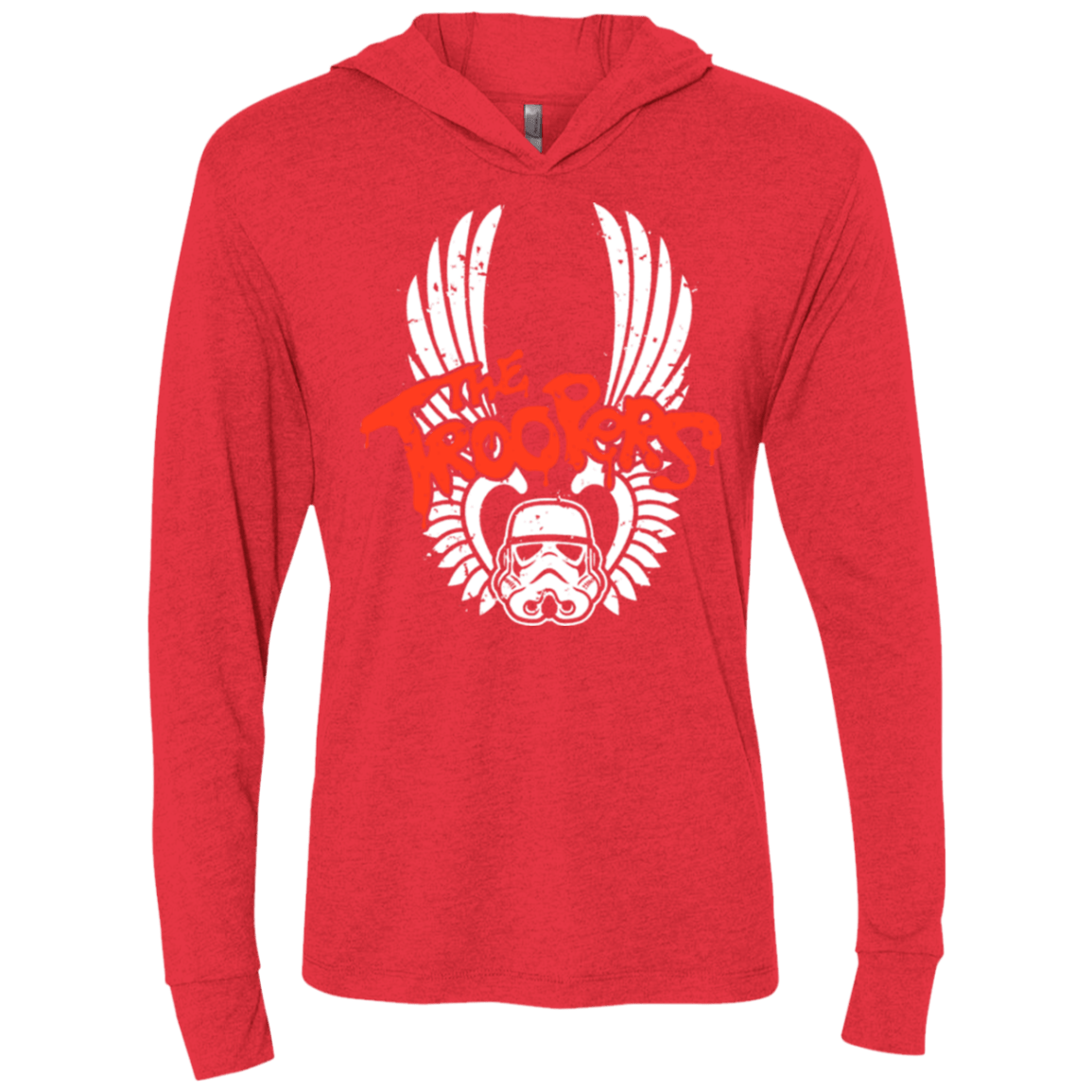 T-Shirts Vintage Red / X-Small THE TROOPERS Triblend Long Sleeve Hoodie Tee