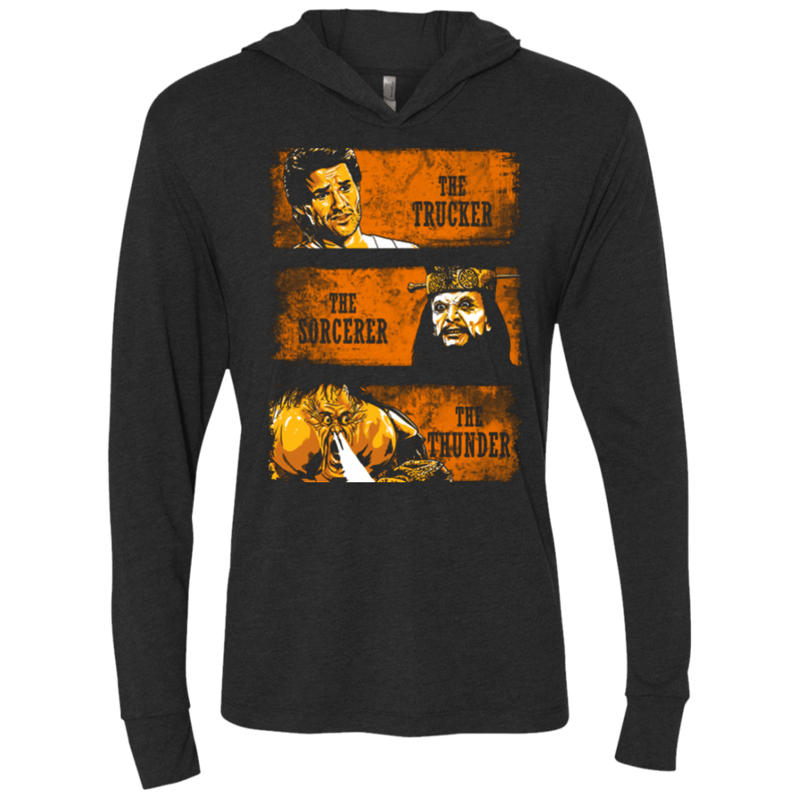 T-Shirts Vintage Black / X-Small The Trucker The Sorcerer and the Thunder Triblend Long Sleeve Hoodie Tee