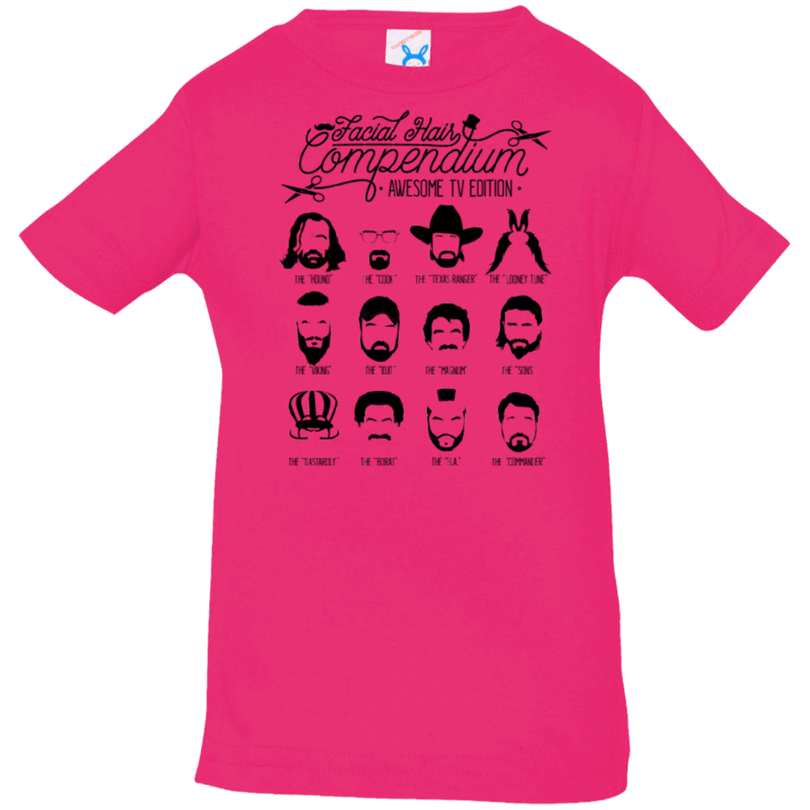 The TV Facial Hair Compendium Infant Premium T-Shirt