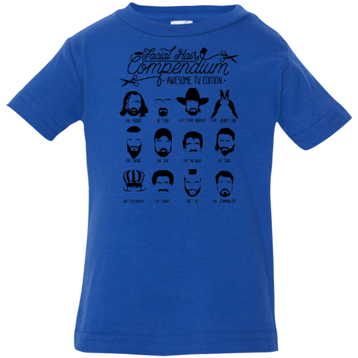 The TV Facial Hair Compendium Infant Premium T-Shirt