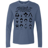 T-Shirts Indigo / Small The TV Facial Hair Compendium Men's Premium Long Sleeve