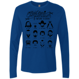 T-Shirts Royal / Small The TV Facial Hair Compendium Men's Premium Long Sleeve