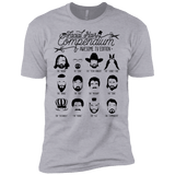 T-Shirts Heather Grey / X-Small The TV Facial Hair Compendium Men's Premium T-Shirt