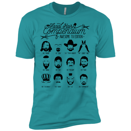 T-Shirts Tahiti Blue / X-Small The TV Facial Hair Compendium Men's Premium T-Shirt