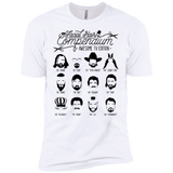 T-Shirts White / X-Small The TV Facial Hair Compendium Men's Premium T-Shirt