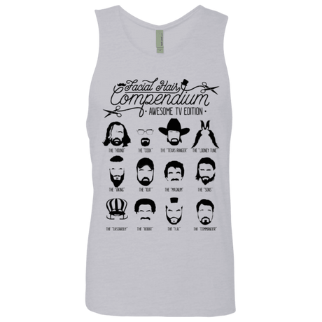 T-Shirts Heather Grey / Small The TV Facial Hair Compendium Men's Premium Tank Top