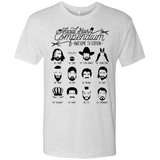 T-Shirts Heather White / Small The TV Facial Hair Compendium Men's Triblend T-Shirt