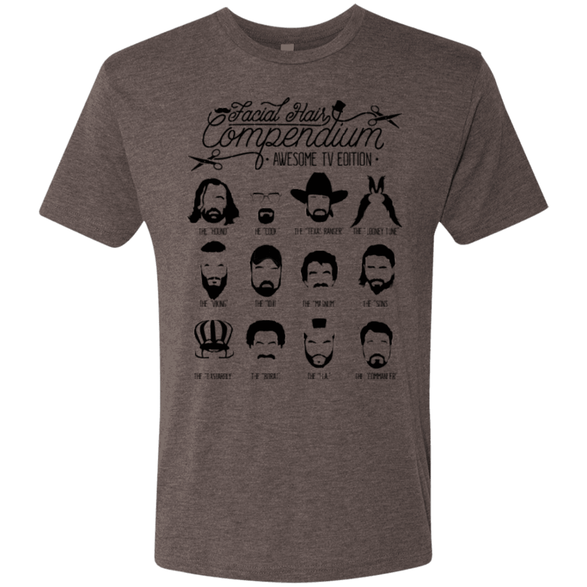 T-Shirts Macchiato / Small The TV Facial Hair Compendium Men's Triblend T-Shirt