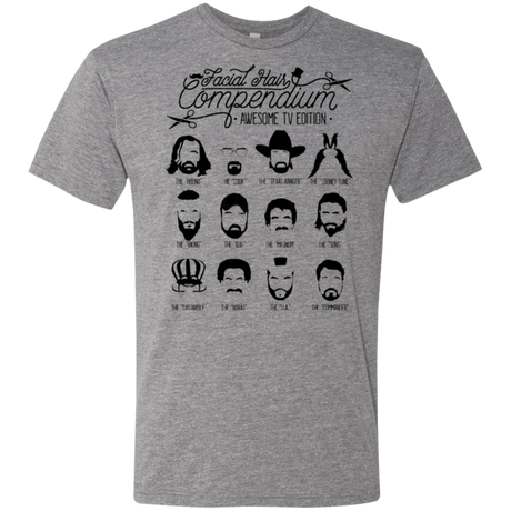 T-Shirts Premium Heather / Small The TV Facial Hair Compendium Men's Triblend T-Shirt
