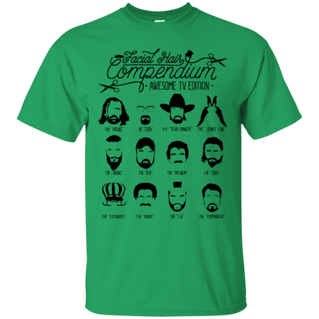 T-Shirts Irish Green / Small The TV Facial Hair Compendium T-Shirt