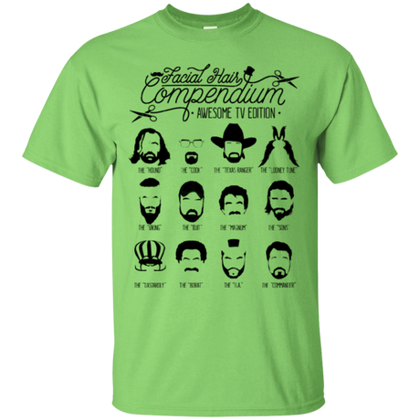 T-Shirts Lime / Small The TV Facial Hair Compendium T-Shirt
