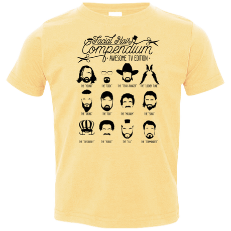 The TV Facial Hair Compendium Toddler Premium T-Shirt