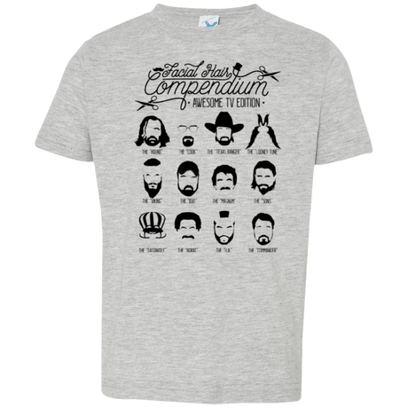 The TV Facial Hair Compendium Toddler Premium T-Shirt