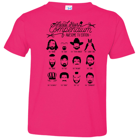 The TV Facial Hair Compendium Toddler Premium T-Shirt