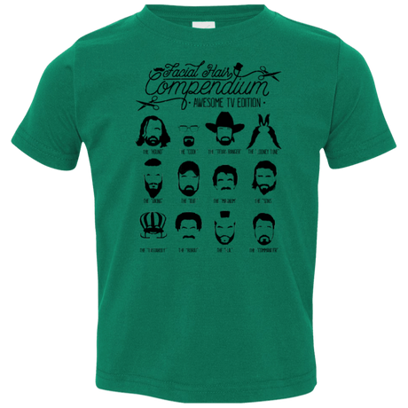 The TV Facial Hair Compendium Toddler Premium T-Shirt