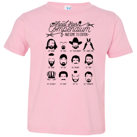 The TV Facial Hair Compendium Toddler Premium T-Shirt