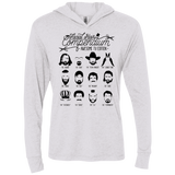 T-Shirts Heather White / X-Small The TV Facial Hair Compendium Triblend Long Sleeve Hoodie Tee
