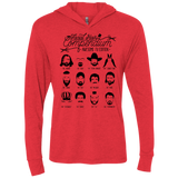 T-Shirts Vintage Red / X-Small The TV Facial Hair Compendium Triblend Long Sleeve Hoodie Tee