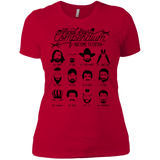 T-Shirts Red / X-Small The TV Facial Hair Compendium Women's Premium T-Shirt