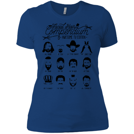 T-Shirts Royal / X-Small The TV Facial Hair Compendium Women's Premium T-Shirt