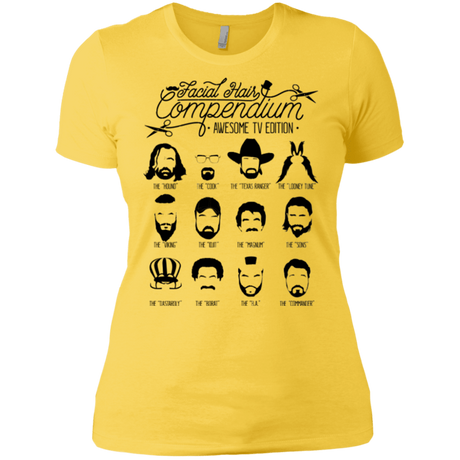 T-Shirts Vibrant Yellow / X-Small The TV Facial Hair Compendium Women's Premium T-Shirt