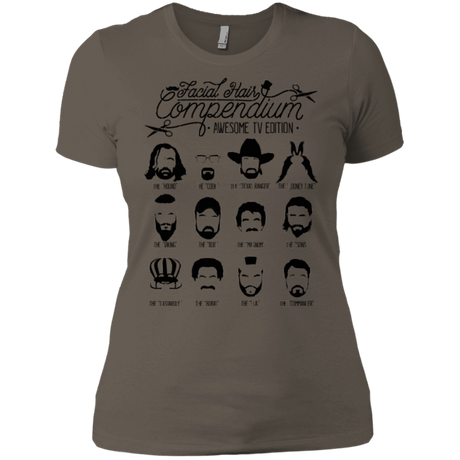 T-Shirts Warm Grey / X-Small The TV Facial Hair Compendium Women's Premium T-Shirt