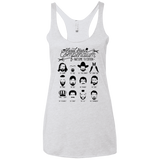 The TV Facial Hair Compendium Women's Triblend Racerback Tank