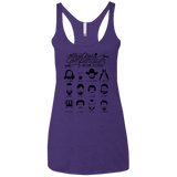 The TV Facial Hair Compendium Women's Triblend Racerback Tank