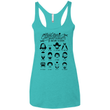 The TV Facial Hair Compendium Women's Triblend Racerback Tank