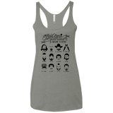 The TV Facial Hair Compendium Women's Triblend Racerback Tank