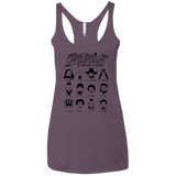 The TV Facial Hair Compendium Women's Triblend Racerback Tank