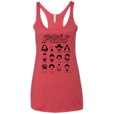 The TV Facial Hair Compendium Women's Triblend Racerback Tank