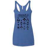 The TV Facial Hair Compendium Women's Triblend Racerback Tank
