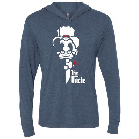 T-Shirts Indigo / X-Small The Uncle Triblend Long Sleeve Hoodie Tee