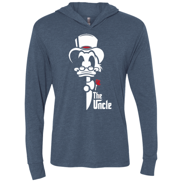 T-Shirts Indigo / X-Small The Uncle Triblend Long Sleeve Hoodie Tee
