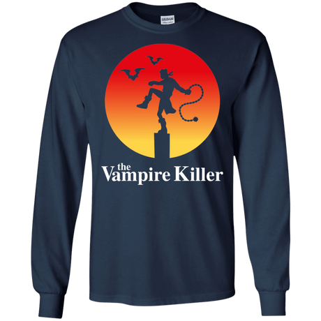 T-Shirts Navy / S The Vampire Killer Men's Long Sleeve T-Shirt