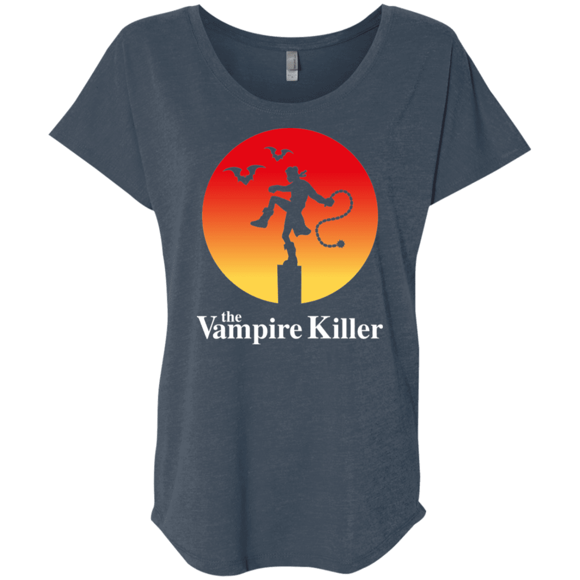 T-Shirts Indigo / X-Small The Vampire Killer Triblend Dolman Sleeve