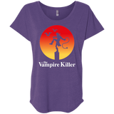 T-Shirts Purple Rush / X-Small The Vampire Killer Triblend Dolman Sleeve