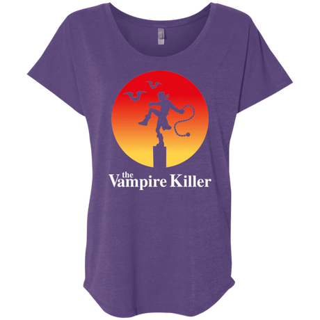 T-Shirts Purple Rush / X-Small The Vampire Killer Triblend Dolman Sleeve