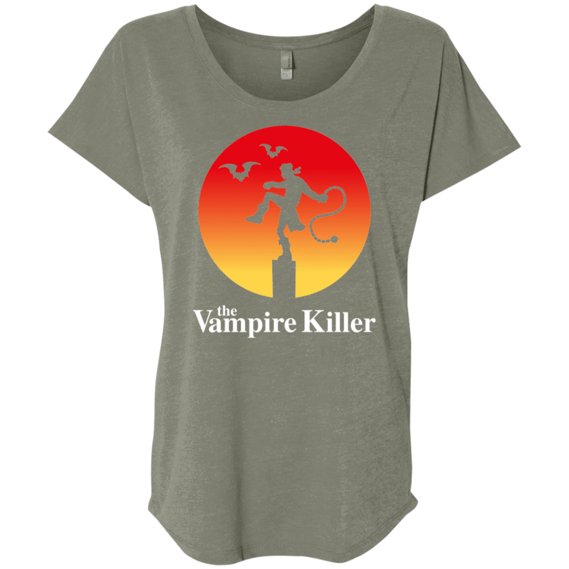 T-Shirts Venetian Grey / X-Small The Vampire Killer Triblend Dolman Sleeve