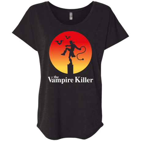 T-Shirts Vintage Black / X-Small The Vampire Killer Triblend Dolman Sleeve