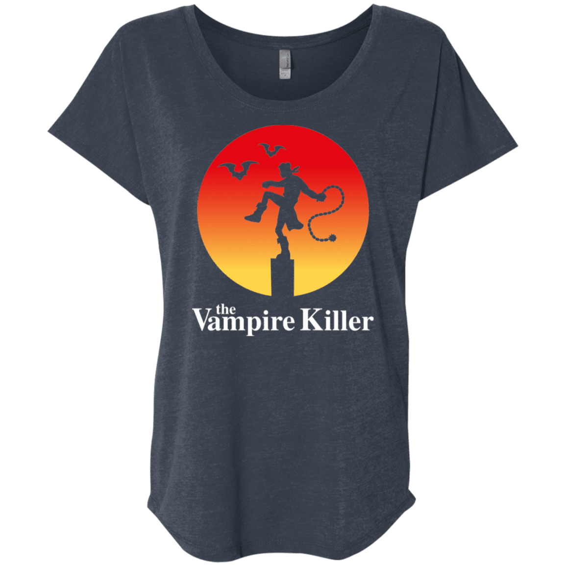 T-Shirts Vintage Navy / X-Small The Vampire Killer Triblend Dolman Sleeve